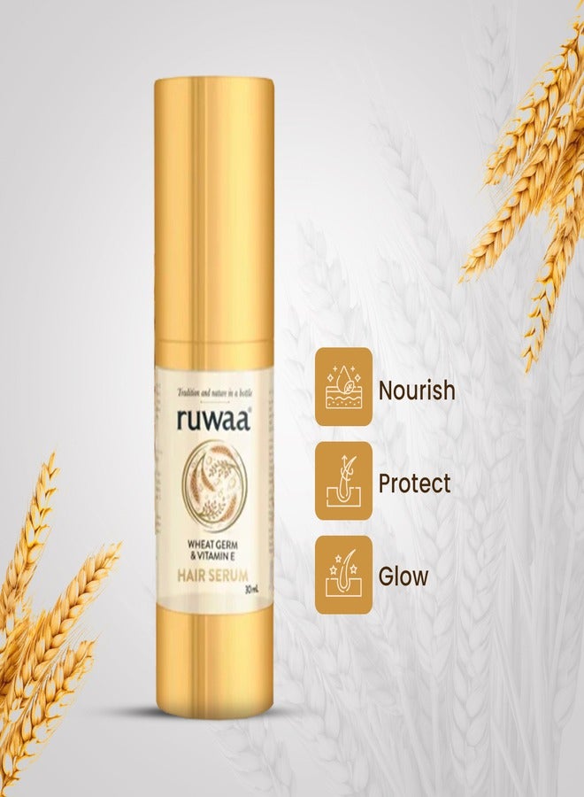 ruwaa Wheat Germ And Vitamin E Revitalizing Hair Serum 30ml - Image 3