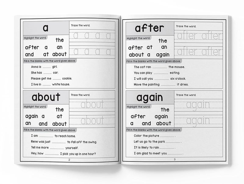 201 Sight Words And Sentence (With 800+ Sentences To Read): Activity Book For Children - Image 5