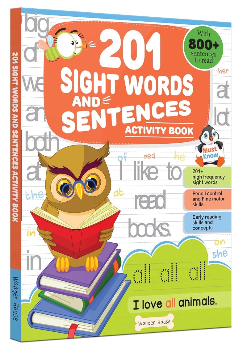 201 Sight Words And Sentence (With 800+ Sentences To Read): Activity Book For Children - Image 1
