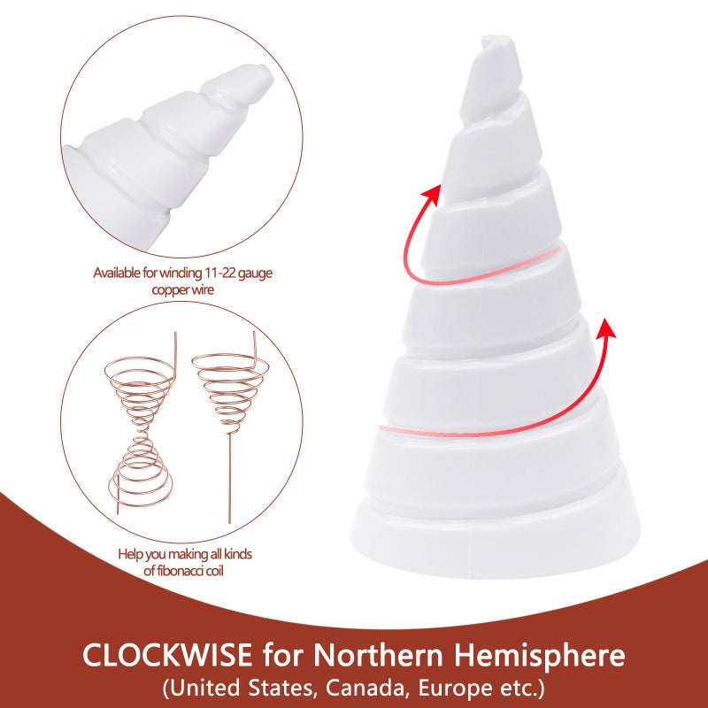 YBB Electroculture Gardening Copper Kit with 99.9% Pure Copper Wire 16 Gauge 65.6 Ft, 2 PCS Fibonacci Coil Winding Jigs, 12 PCS Wooden Stakes Antennas for Garden Plants Vegetables Growing - Image 4