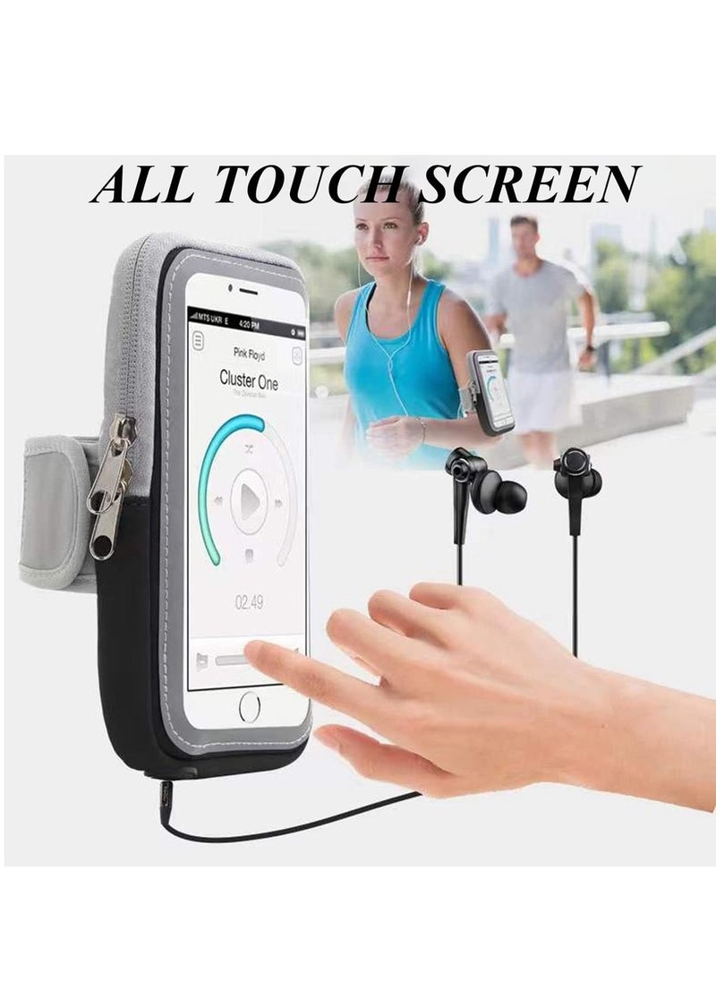 Beauenty - Running Armband Phone Holder For Running Full Touchscreen Phone Arm Bands For Running Sports Phone Holder IPhone 13 Pro Max 12 11 Xs Xr 8 7 Galaxy S20 S10 S9 S8 - Image 1