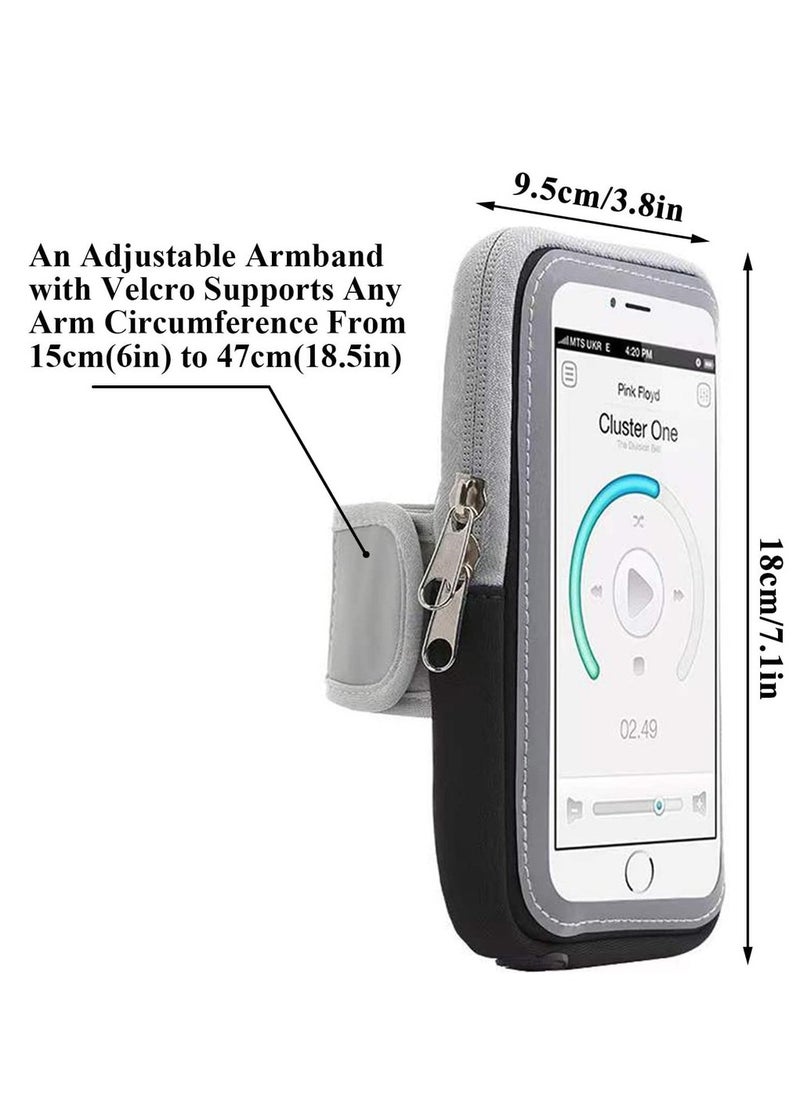 Beauenty - Running Armband Phone Holder For Running Full Touchscreen Phone Arm Bands For Running Sports Phone Holder IPhone 13 Pro Max 12 11 Xs Xr 8 7 Galaxy S20 S10 S9 S8 - Image 1
