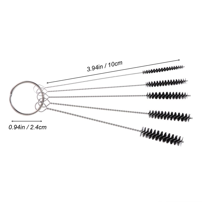 2pcs Nylon Tube Brush Cleaning Set Carbon Jet Deposit Remover Cleaner Tools 5 Cleaning Needles and 5 for Car Motorcycle - Image 3
