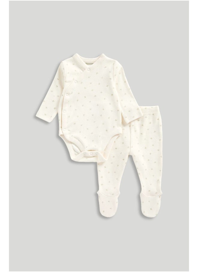 mothercare My First Ribbed Bodysuit and Leggings Set  - Image 1