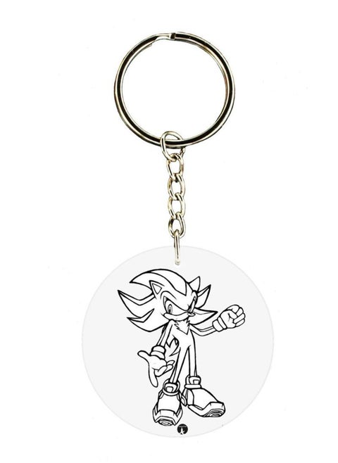 Sonic Double Side Printed Keychain