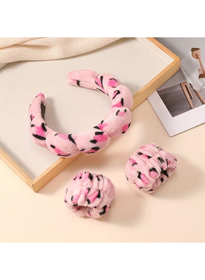 Anina Terry Sponge Hair for Women, Bouffant Headband for Skin Care, Face Washing, Makeup Removal, Bath Set, Facial Mask multicolour - Image 2