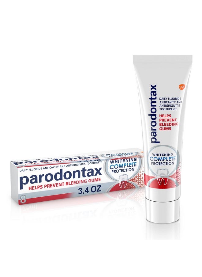 Parodontax Parodontax Whitening Toothpaste for Bleeding Gums, Complete Protection Teeth Whitening and Gingivitis Treatment - 3.4 Ounce  - Image 1