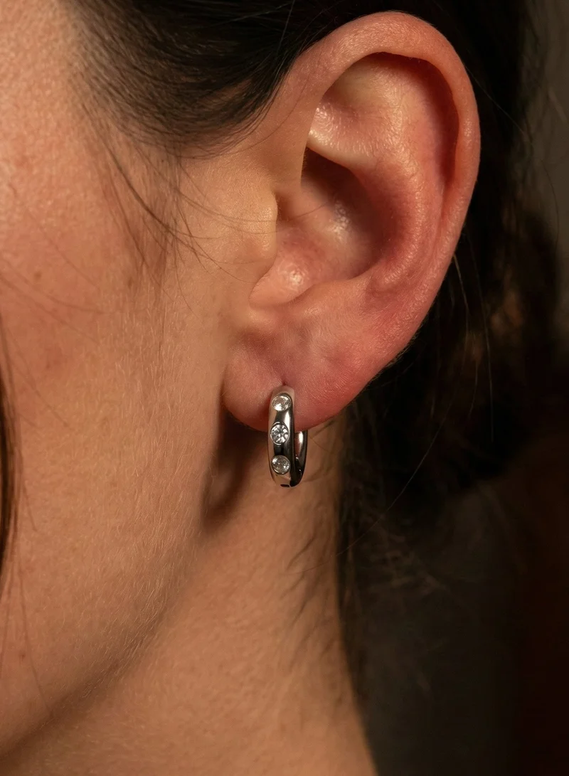 ليو جو أقراط لي جو مخلب فضية