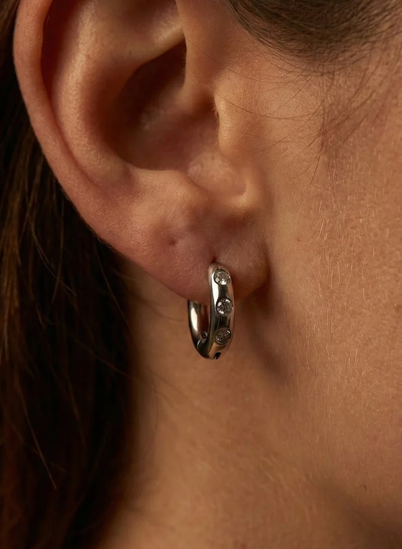 Liu Jo  Liu Jo Claw Silver Earrings for Women | Best Price UAE