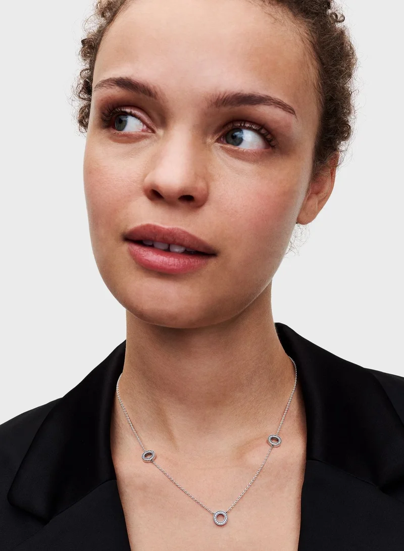 PANDORA Pav Circles Chain Necklace