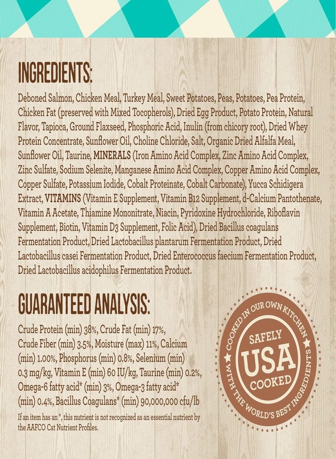 ميريك بيرفكت بيسترو، طعام جاف طبيعي خالٍ من الحبوب للقطط البالغة، بنكهة سمك السلمون الحقيقي والبطاطا الحلوة - كيس 4 أرطال. - Image 5