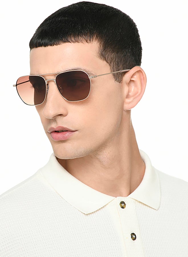 John Jacobs Unisex John Jacobs ALI FAZAL Gold - Brown | Full Rim Square Stylish & Premium Sunglasses | Polarized and 100% UV Protected | Men & Women | Medium | JJ S70016 - Image 3