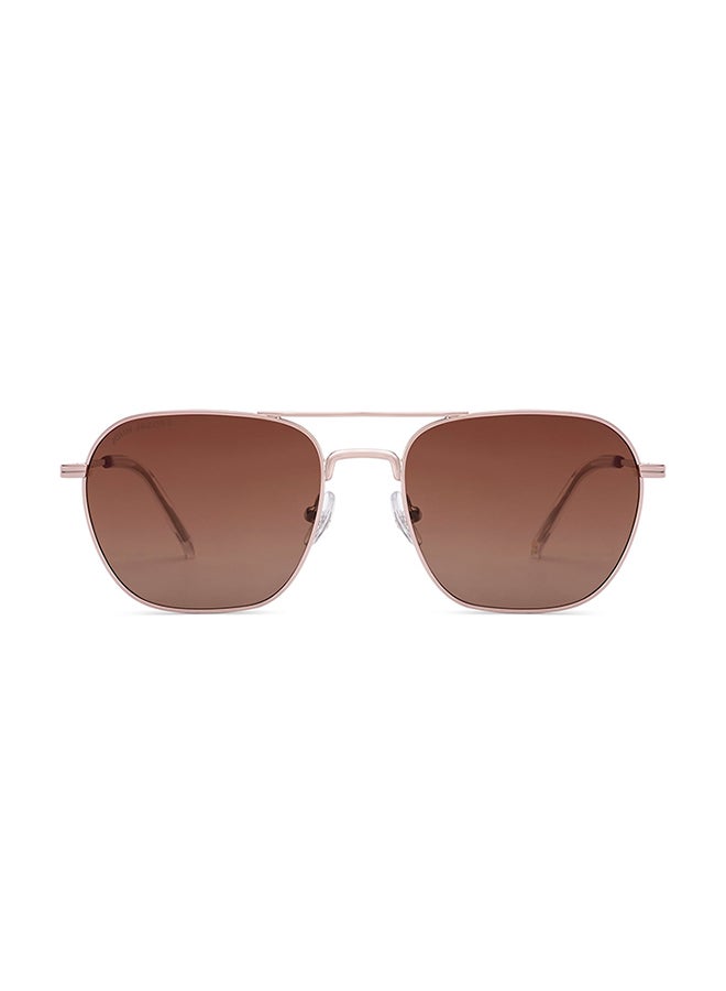John Jacobs Unisex John Jacobs ALI FAZAL Gold - Brown | Full Rim Square Stylish & Premium Sunglasses | Polarized and 100% UV Protected | Men & Women | Medium | JJ S70016 - Image 2