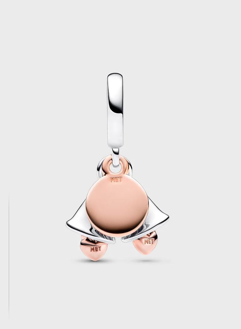 PANDORA Wedding Bells 14K Rose Gold Plated Sterling Charm