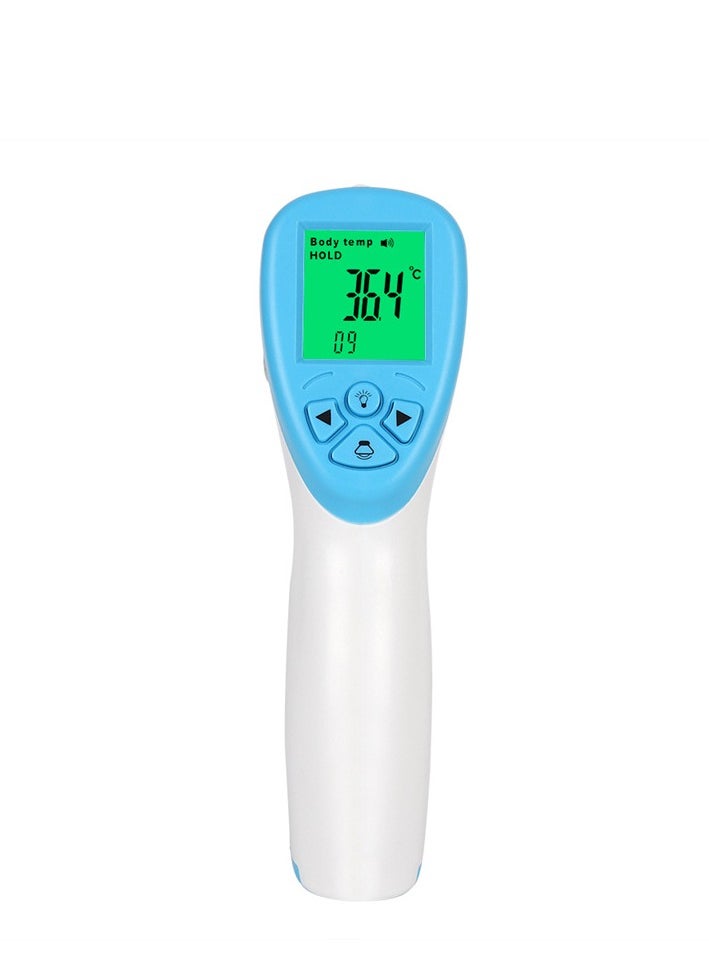 Y&D Medical Infrared Electronic Thermometer Multifunctional Digital Infrared Thermometer  Contactless Fast & Accurate Temperature Measurement for Baby & Adults White/Blue 160x100x40 millimeter  - Image 1