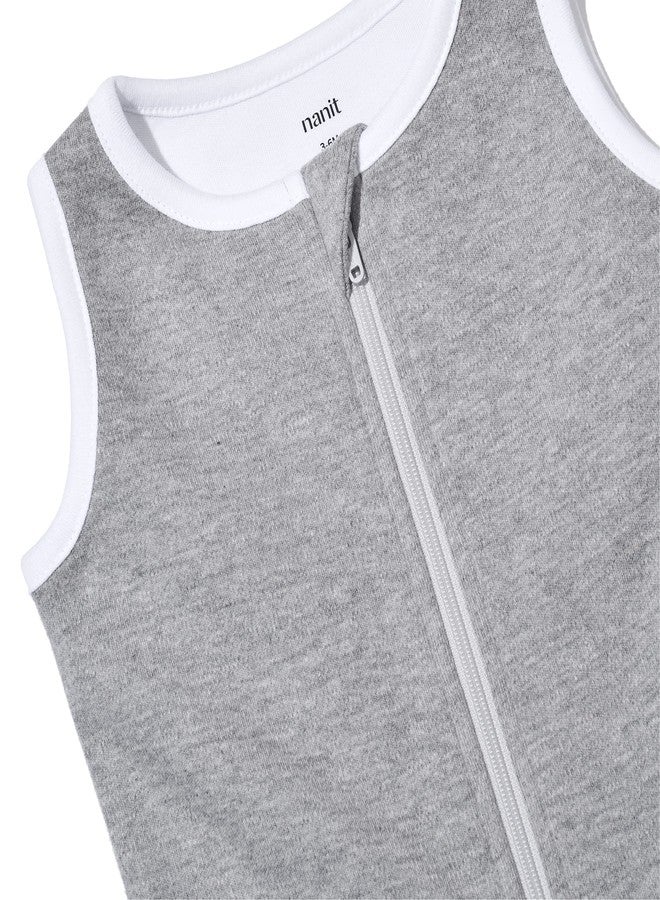 Nanit Sleep Wear Sleeping Bag - Medium, Heather Grey - Image 2