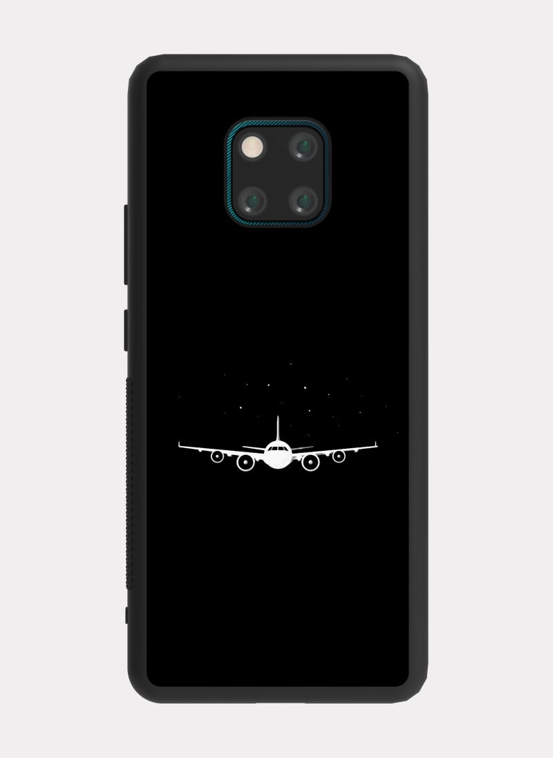 بكسلات كفر هواوي ميت 20 برو طائرة ابيض و اسود - Image 1