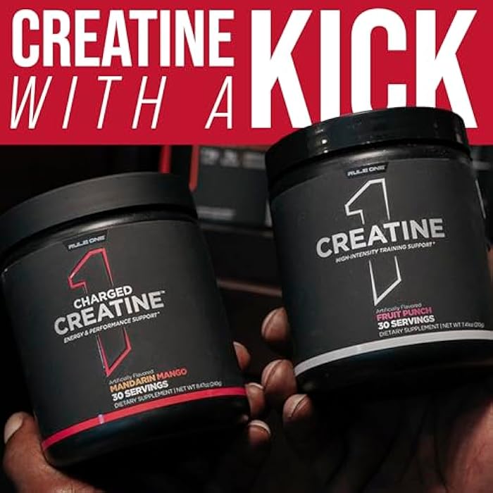 Rule 1 Proteins Rule 1 Charged Creatine - Multi-Function Workout Supplement with Creatine, Electrolyte, and Energy Blends for Intensity, Performance, & Hydration Support (30 Servings, Snow Cone) - Image 3