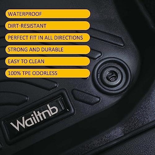 Wailtnb-Car Floor Mats & Cargo Liner Custom for 2013-2018 Hyundai Santa Fe Sport Durable All Weather Protection Floor Liner Full Set Santa Fe Sport Accessories Black - Image 2