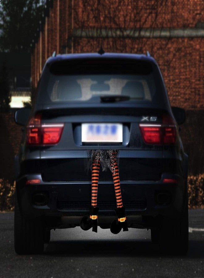 HOWAF Novelty Witch's Legs Decoration Sticking Out of Window Door Car Auto Trunk Outdoor Funny Decoration Wreath Halloween Fancy Costume Favor Supplies Accessories - Image 5