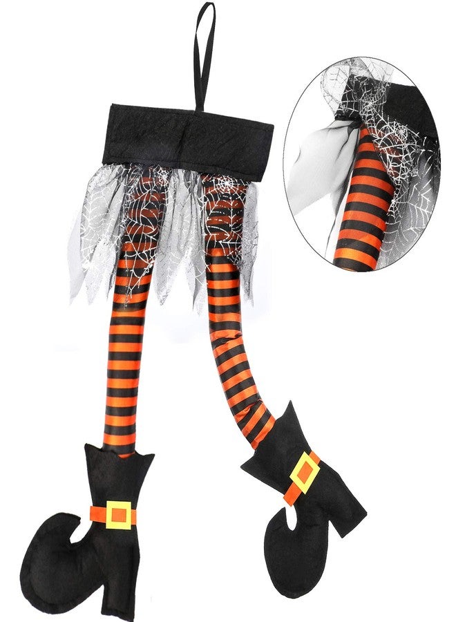 HOWAF Novelty Witch's Legs Decoration Sticking Out of Window Door Car Auto Trunk Outdoor Funny Decoration Wreath Halloween Fancy Costume Favor Supplies Accessories - Image 2
