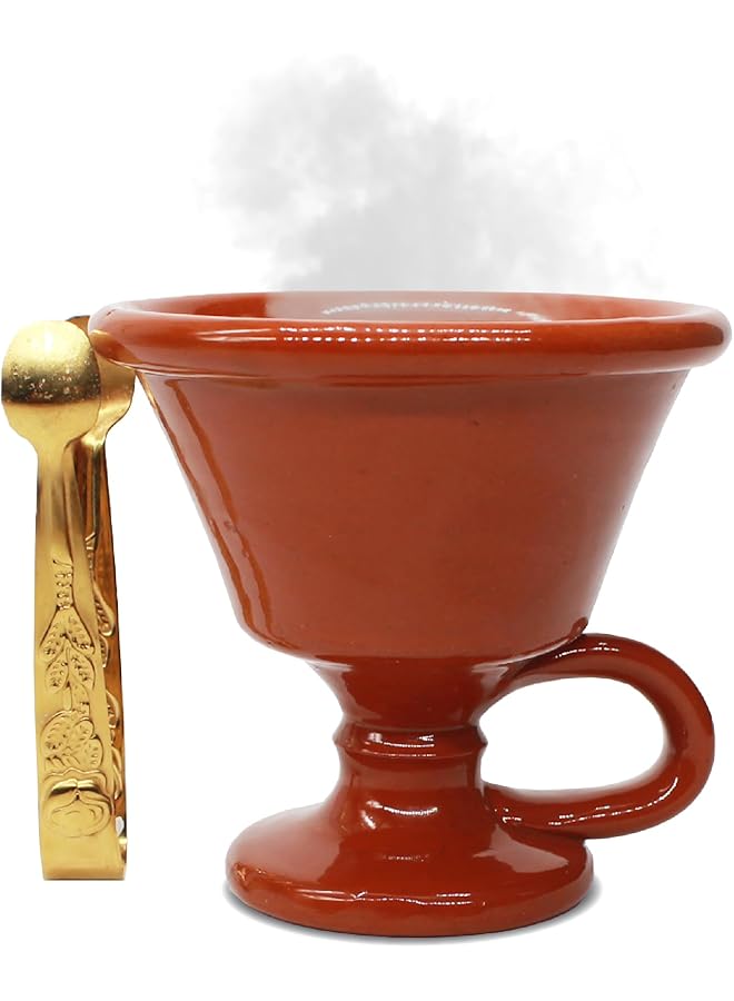 erorex Incense Burner With Tong Marble Incense Holder Bakhoor Holder For Home Decor Handmade With A Distinctive Character Bakhoor Burner Oud Burner For Home And Office - Image 1