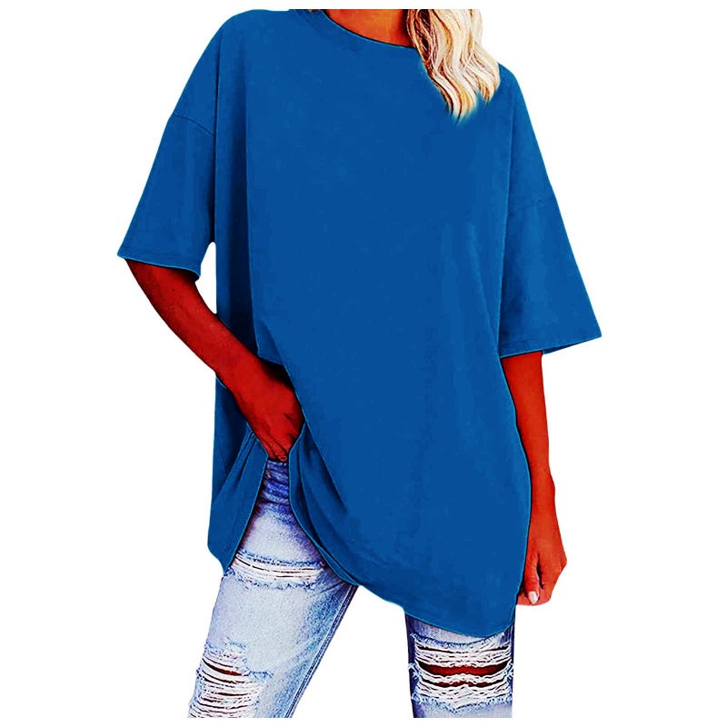 Export Women'S Clothing 2025 Wish Round Neck Loose Short-Sleeved T-Shirt - Image 1