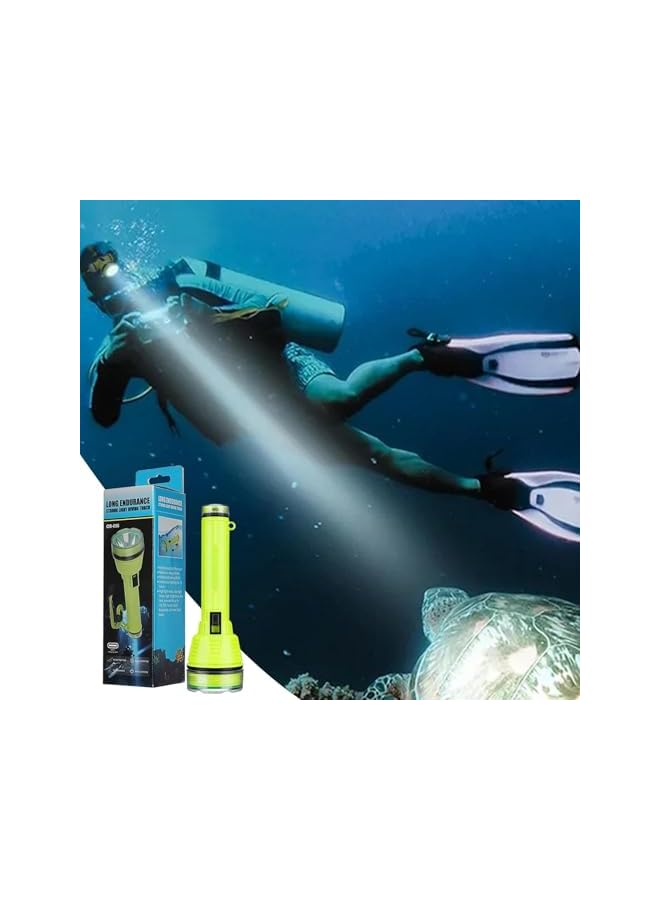 promass Dive Light, Scuba Diving Flashlight, Flashlight Dive Torch, Underwater Light Waterproof Flashlight, 200 Meters Night Dive Lighting Torch with Strap for Scientific Research, Exploration - Image 3