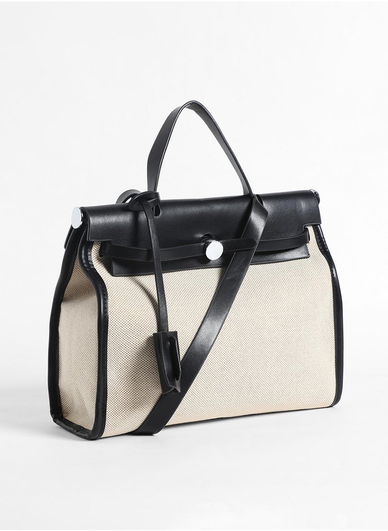 Haute Sauce Structured Block With Pouch Hand Bag  - Image 5
