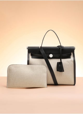 Structured Block With Pouch Hand Bag - pzsku/Z47E6853E298B2F88063BZ/45/1746230130/acd13369-8a23-4d52-80fc-2f6c7eef7109