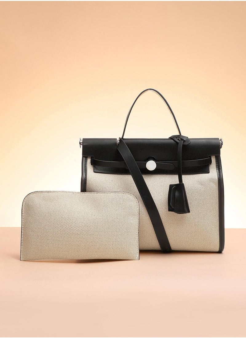 Haute Sauce Structured Block With Pouch Hand Bag  - Image 1