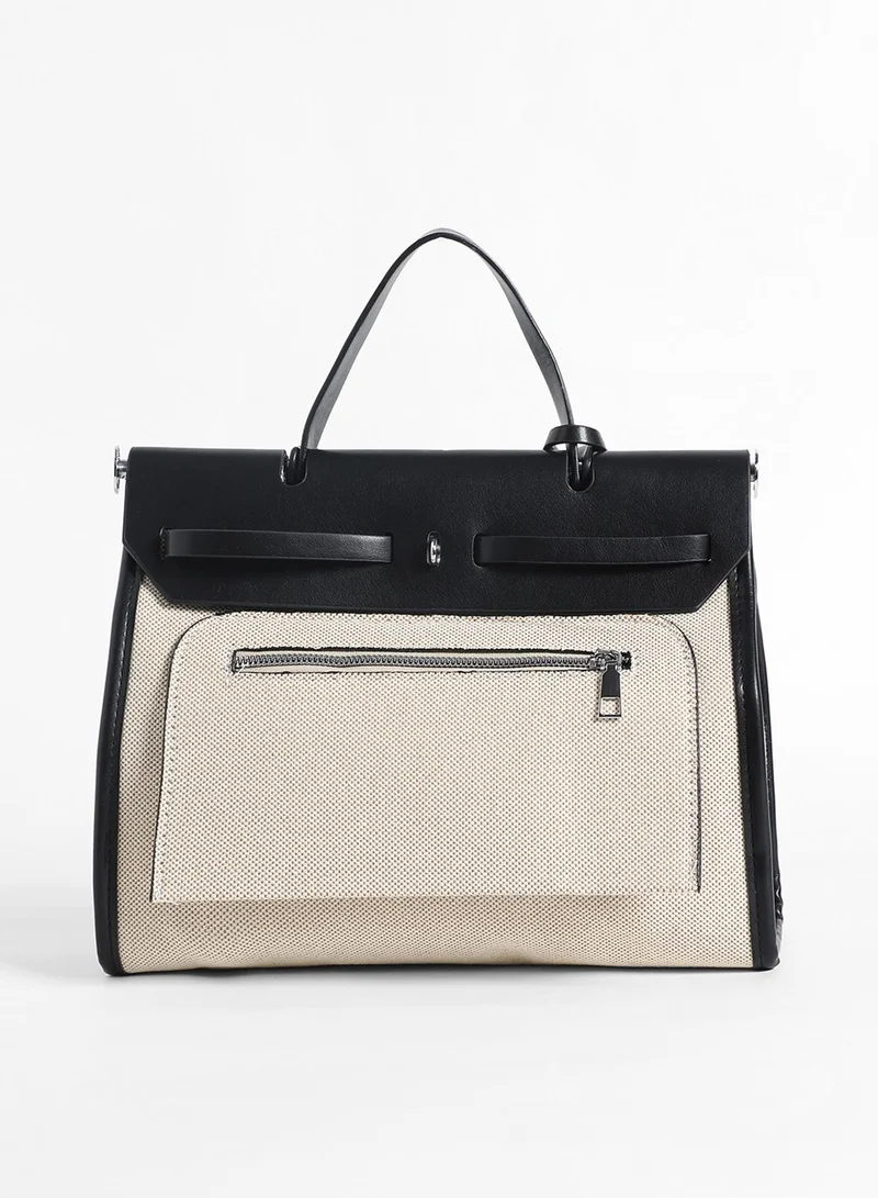 Haute Sauce Structured Block With Pouch Hand Bag