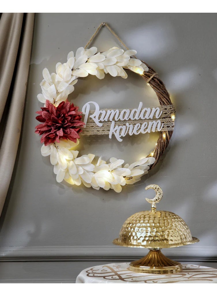 light Wreath for Ramadan with (red)