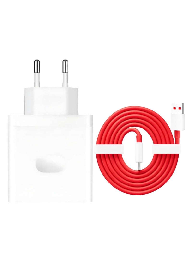 Lynacz Original Original SUPERVOOC 100W Charger + USB Type-C Cable Ultra Fast Power Adapter for OnePlus 13, 12, 11, 10, 9, 8, 7, Nord Series Smartphones - Image 1
