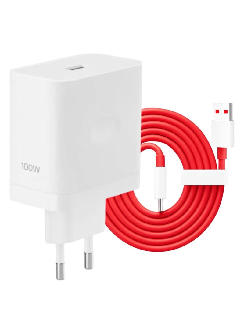 Lynacz Original Original SUPERVOOC 100W Charger + USB Type-C Cable Ultra Fast Power Adapter for OnePlus 13, 12, 11, 10, 9, 8, 7, Nord Series Smartphones - Image 3
