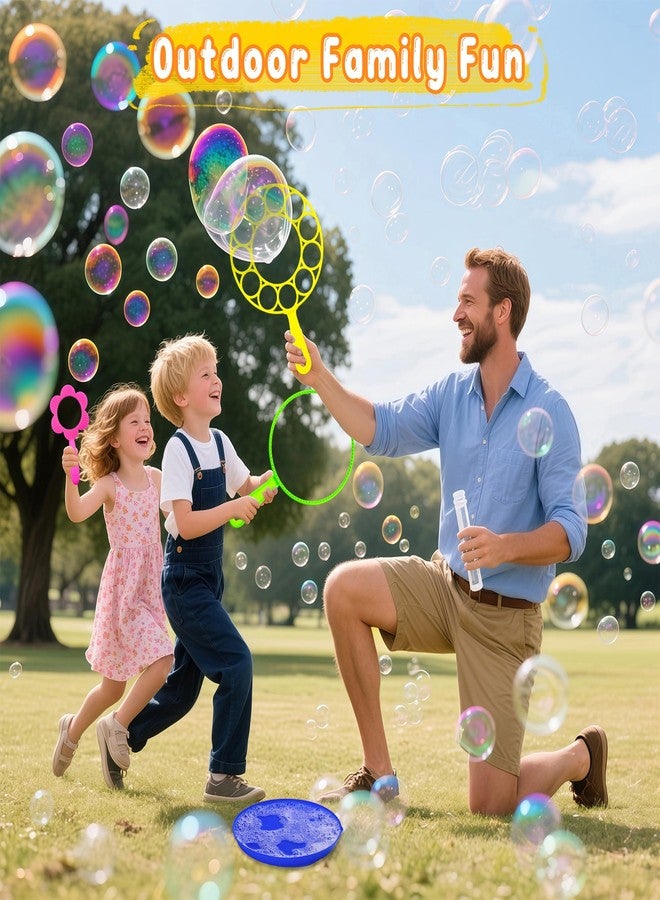 iShyan Bubble Wand Set 26 PCS Large Bubble Wands with Tray,Giant Bubbles Maker Wand Set for Kids Summer Outdoor Birthday Party Favors - Image 4