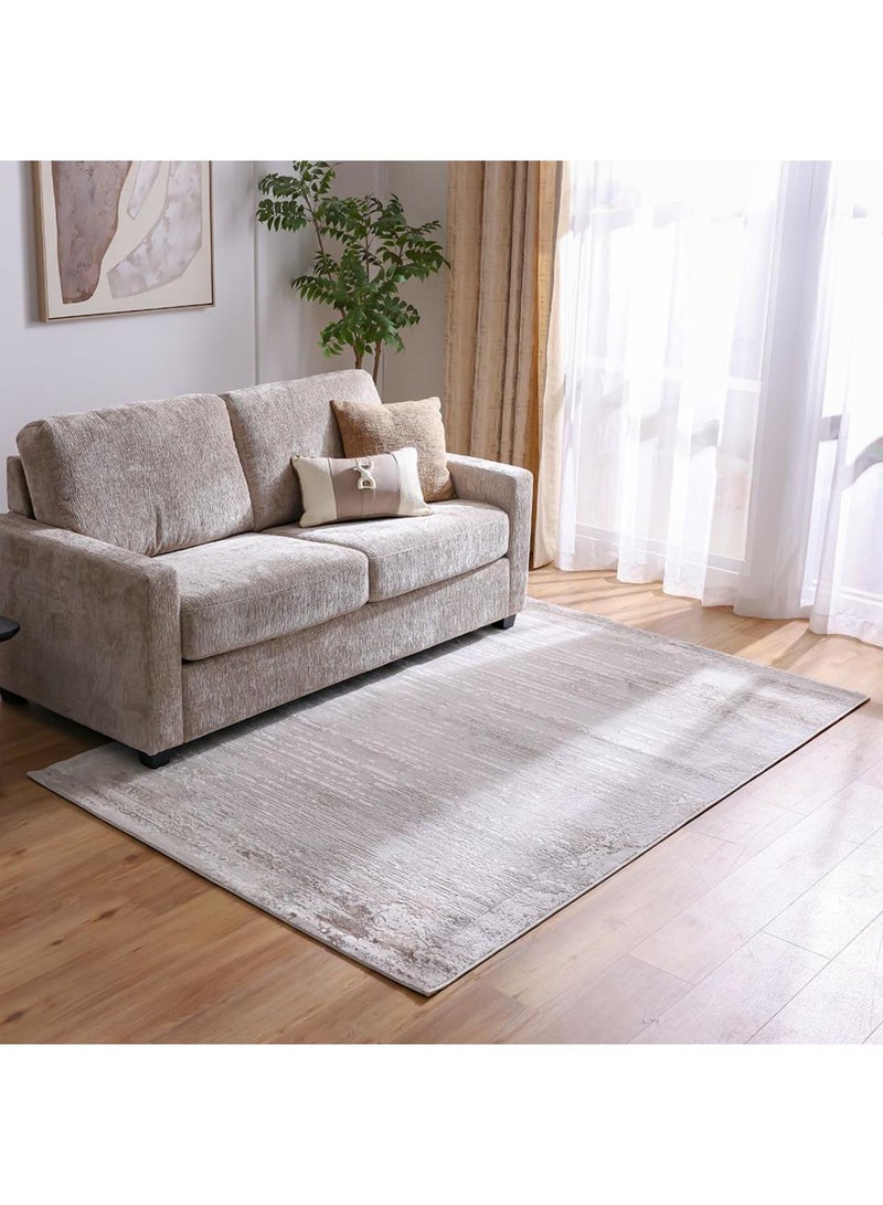 DANUBE HOME Nowa Shine Rug  Polypropylene + Polyester Area Rug Floor Covering L300xW200cm-Cream 231300472180  - Image 4