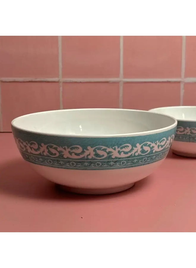 Sarvah Melamine 9 Inch Coring Ware Floral Designed Round Bowl- White - Image 2
