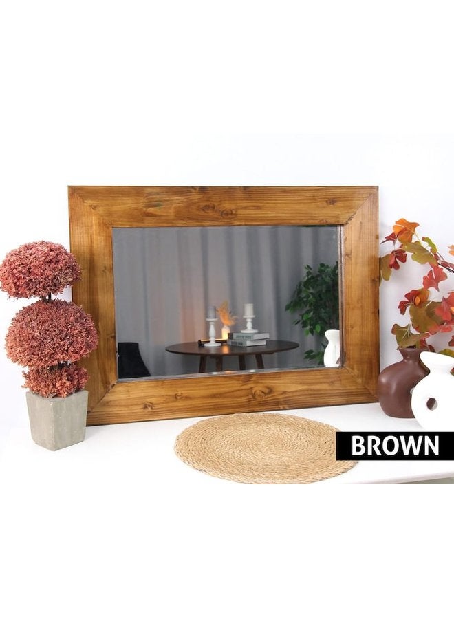 Art Wood Stand Mirrors Brown  3X50X85 Cm 