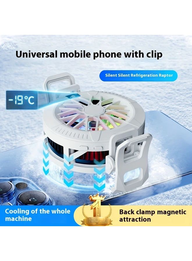 Mobile Phone Heat Sink No Digital Black Magnetic Cooling For Gaming Live - Image 3