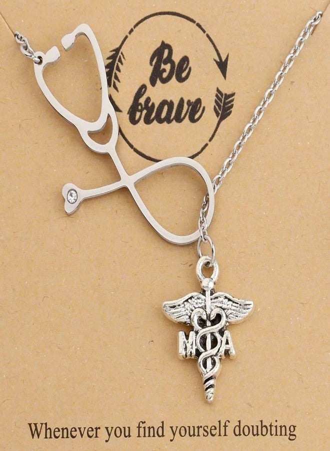 MAOFAED MA Medical Assistant Gift Medical Assistant Graduation Gift MA Necklace for Women - Image 4