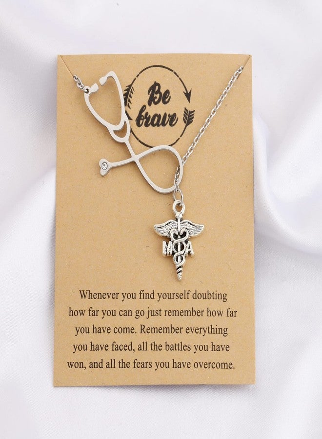 MAOFAED MA Medical Assistant Gift Medical Assistant Graduation Gift MA Necklace for Women - Image 2