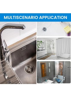 CYOFQD CYOFQD 1 Roll Drain Hair Strainer Effective Isolation Filter Hair Great Stickiness Excellent Mesh Bathtub Shower Drain Sticker Kitchen Stuffs  - Image 4