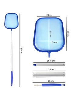 SYOSI Pool Skimmer Pool Skimmer Net Basket With Pole 122cm Pool Sturdy Frame Fine Mesh Net Leaf Skimmer Suitable For Spas Hot Tubs Fountain Fish Tank for Cleaning Pool Leaves and Debris  - Image 5