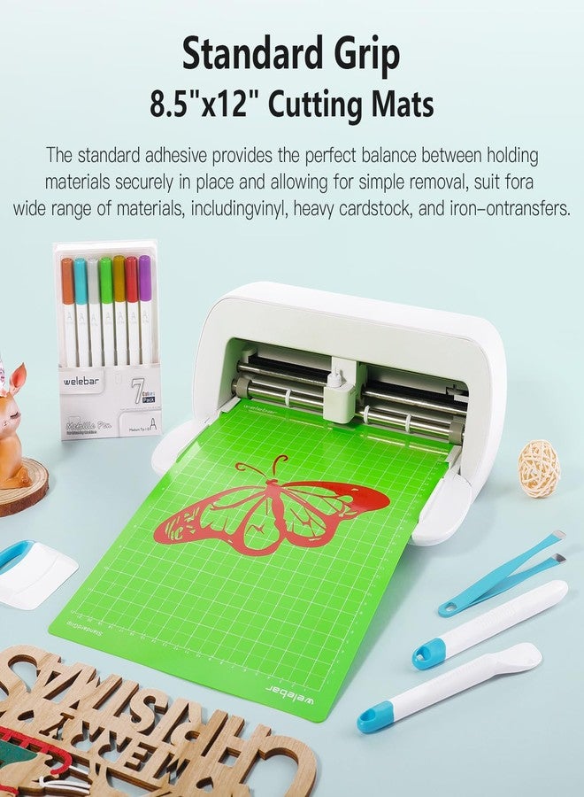 Welebar 8.5"x12" Cutting Mats Compatible with Cricut Joy Xtra, 3 Pack Standard Adhesive Non-Slip Cut Mat for Sewing Quilting Crafts - Image 3