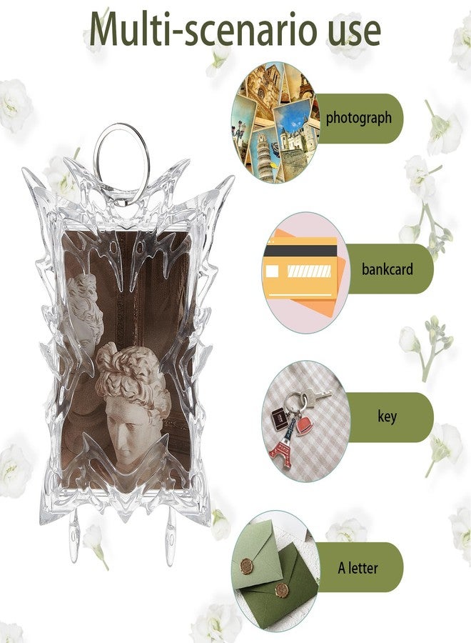 NICENEEDED Kpop Photocard Holder, Irregular ID Badge Holder Photo Display Holder, Card Holder Keychain Display Frame - Image 5