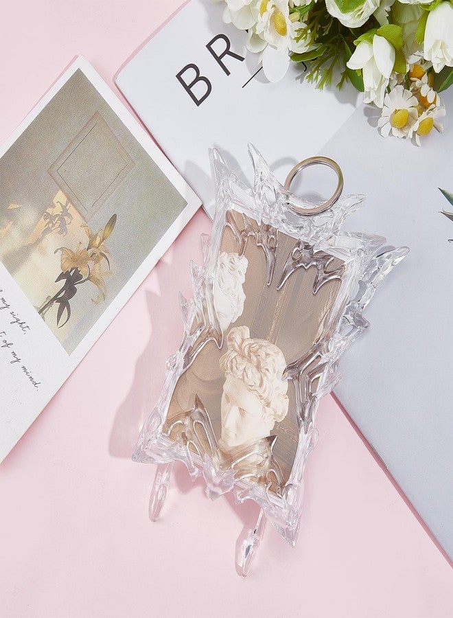 NICENEEDED Kpop Photocard Holder, Irregular ID Badge Holder Photo Display Holder, Card Holder Keychain Display Frame - Image 3