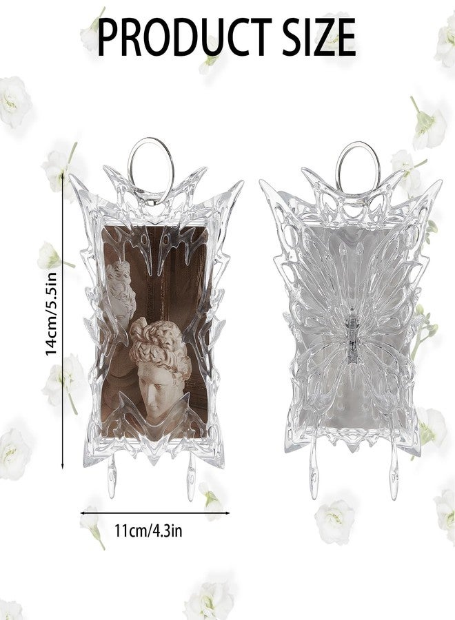 NICENEEDED Kpop Photocard Holder, Irregular ID Badge Holder Photo Display Holder, Card Holder Keychain Display Frame - Image 2