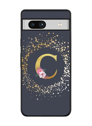 Rugged Black edge case for Google Pixel 7a 5G Slim fit Soft Case Flexible Rubber Edges Anti Drop TPU Cover -  Custom Monogram Initial Letter Floral Pattern Alphabet - C  (Grey ) - pzsku/Z47E741B8810B72B42CDEZ/45/_/1687790323/6cbb4941-13bc-4af9-ba7e-424b24ced530