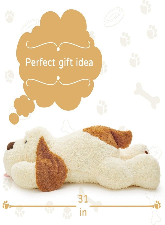MaoGoLan Giant Stuffed Puppy Dog Big Plush Extra Large Stuffed Animals Soft Plush Dog Pillow for Girls Kids 31 inch - Image 3
